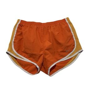 Nike Dri-FIT Women's Athletic Gym Running Shorts Orange Size Medium *FLAWED*